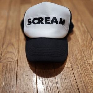 Black and White Scream Cap